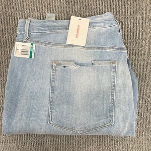 Good American Good Legs Side Slit Straight Leg Jeans